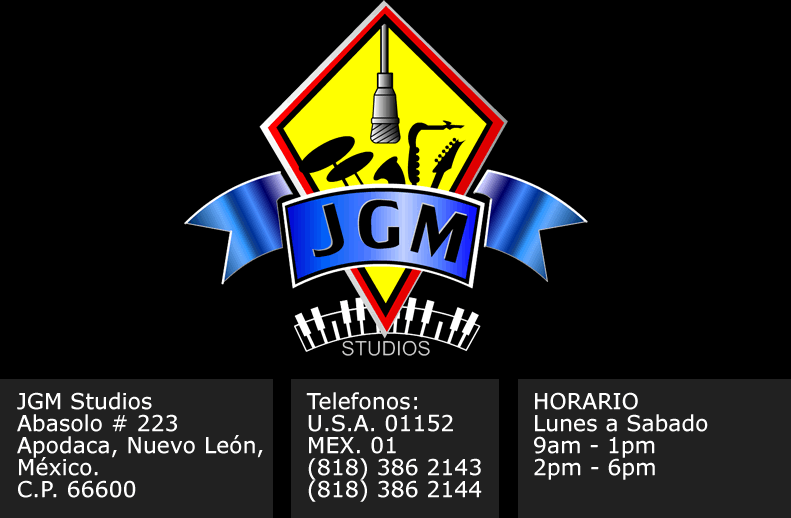 estudio de grabacion para artistas y grupos musicales, audio records, jgm
